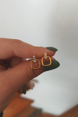 Cuadrados shine gold